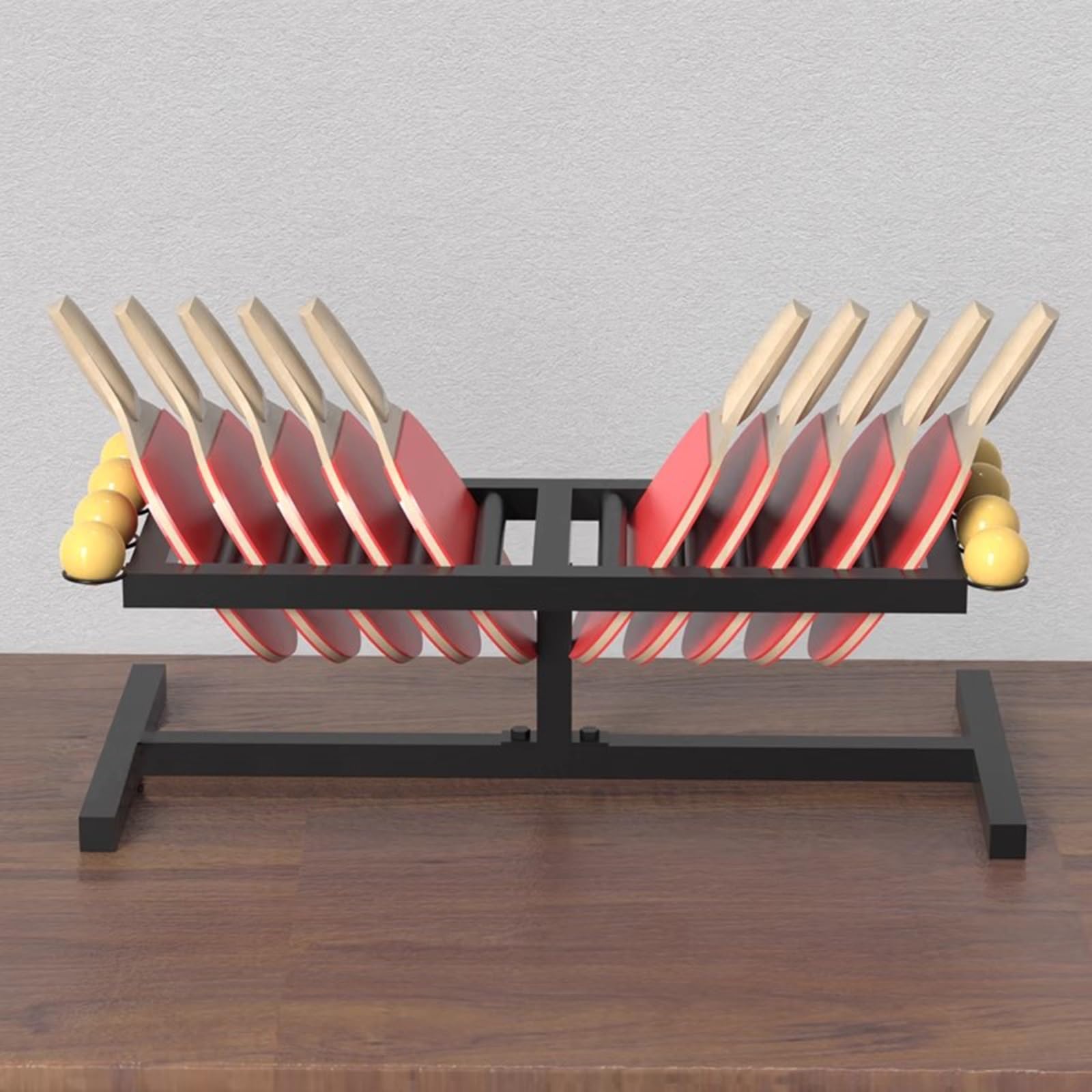 Support De Raquette De -Pong – Présentoir De Tennis De Table, Support De Balle De -Pong En Acier | Organisateur Mural En Métal, Support De Rangement De Tennis De Table, Affichage De