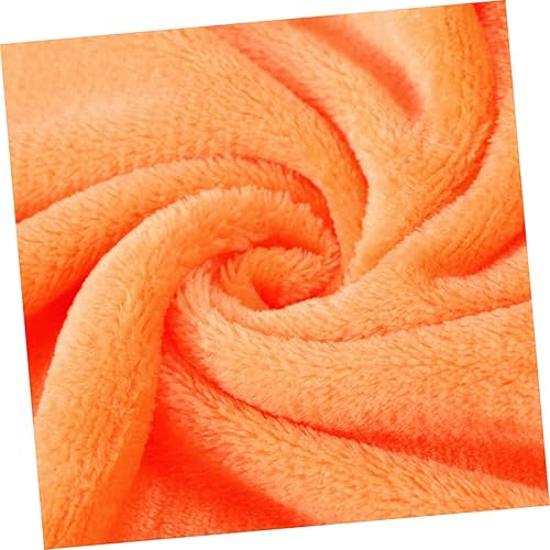 Miniatura 6 de Veemoon Manta para niñas a granel mantas de felpa para sofá, mantas de franela de franela Blacnket de color sólido, manta de dormir naranja bebé,