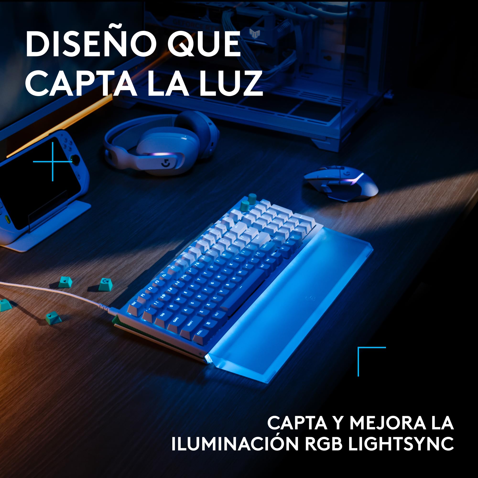 Logitech G G512 X PALM REST 98, reposamanos acrílico