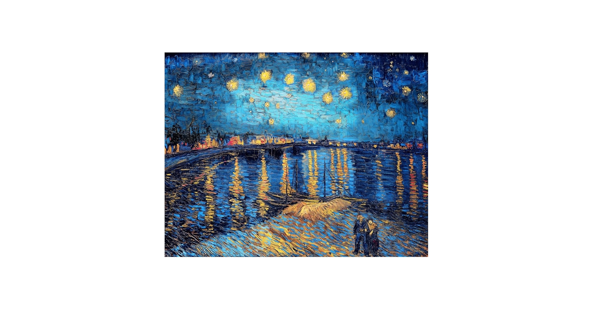 Amazon | 14CT 刺繍キットゴッホの油絵「ローヌ川のほとりの星月夜 Amazon | 14CT 刺繍キットゴッホの油絵「ローヌ川のほとりの星月夜