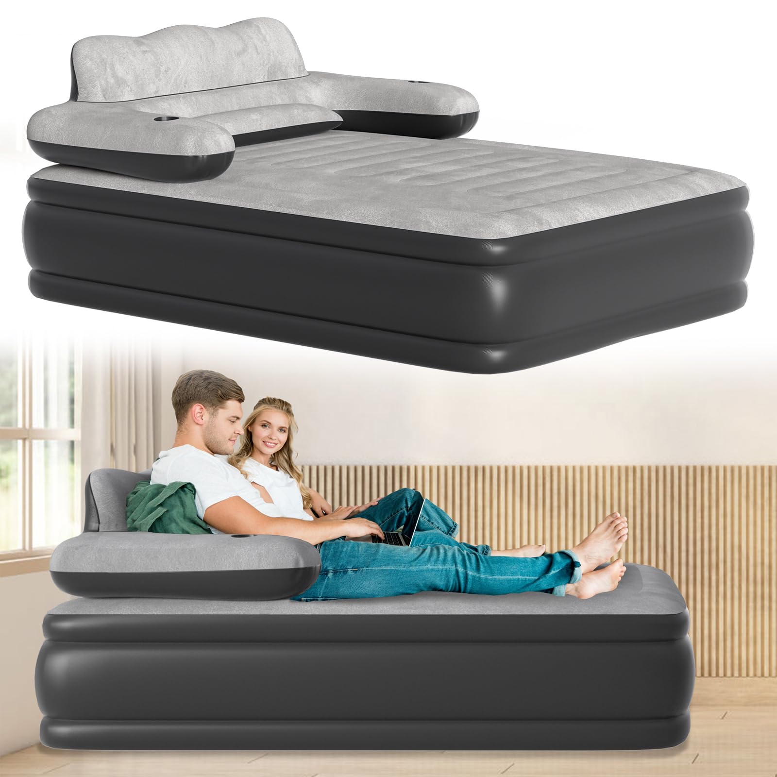 Matelas gonflable camping et maison UISEBRT pour inviter des amis