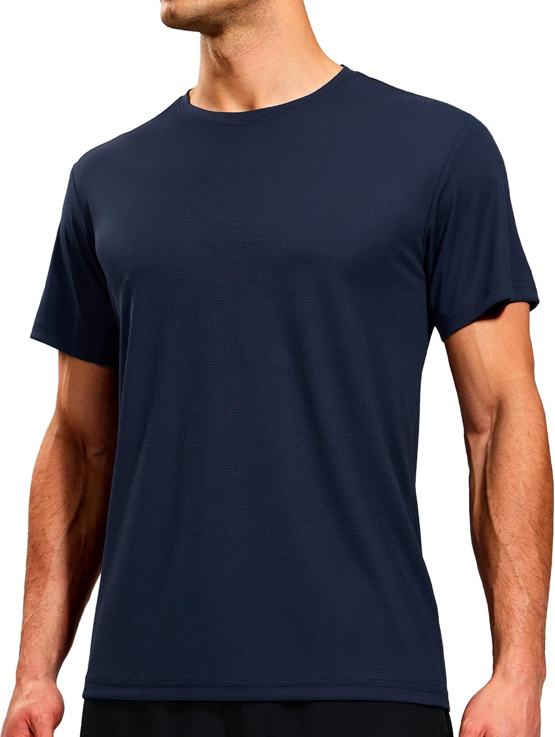 MIER Mens Dry Fit Workout T-Shirts Athletic Running Tshirt Short Sleeve Lightweight Airy Gym Sport Tee Shirt, Crew Neck - Image 5