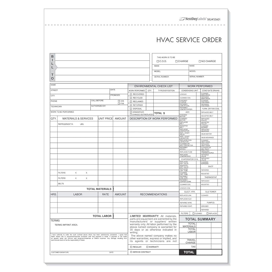 amazon-com-hvac-service-order-invoice-repair-detail-form-3-part-forms-carbonless-no-company-name-printed-100-sets-office-products for Free Printable Hvac Invoice Template Amazon.com : HVAC Service Order Invoice & Repair Detail Form, 3 Part Forms Carbonless (No Company Name Printed) 100 Sets : Office Products for Free Printable Hvac Invoice Template