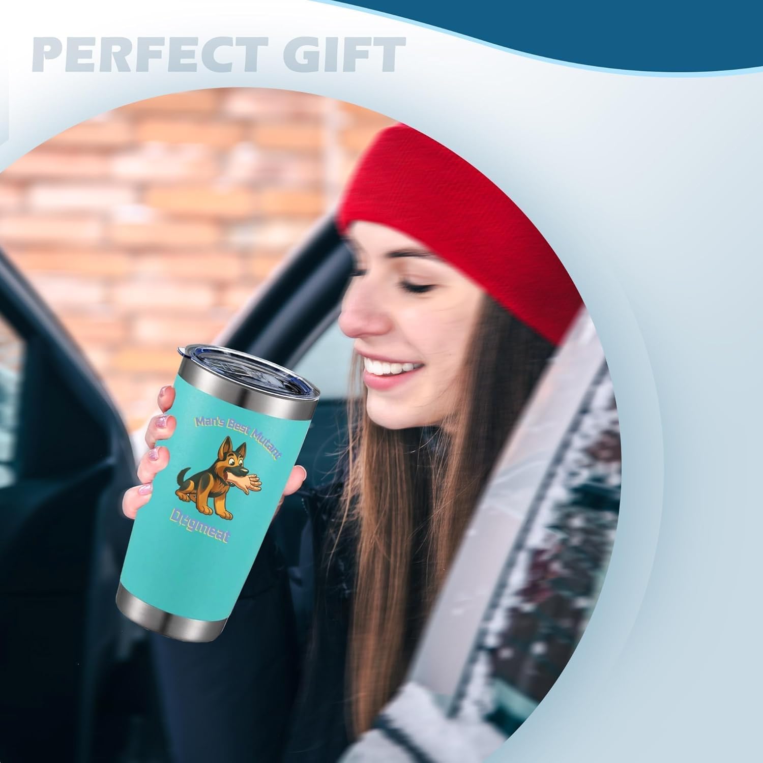 ATHAND Man’s Best Mutant Tumbler, 20oz Insulated Stainless Steel Travel Coffee Mug with Lid & Straw, Funny Mutant Dog Gaming Gift for Gamers, Veterans and Dog Lovers(Green) - Image 7