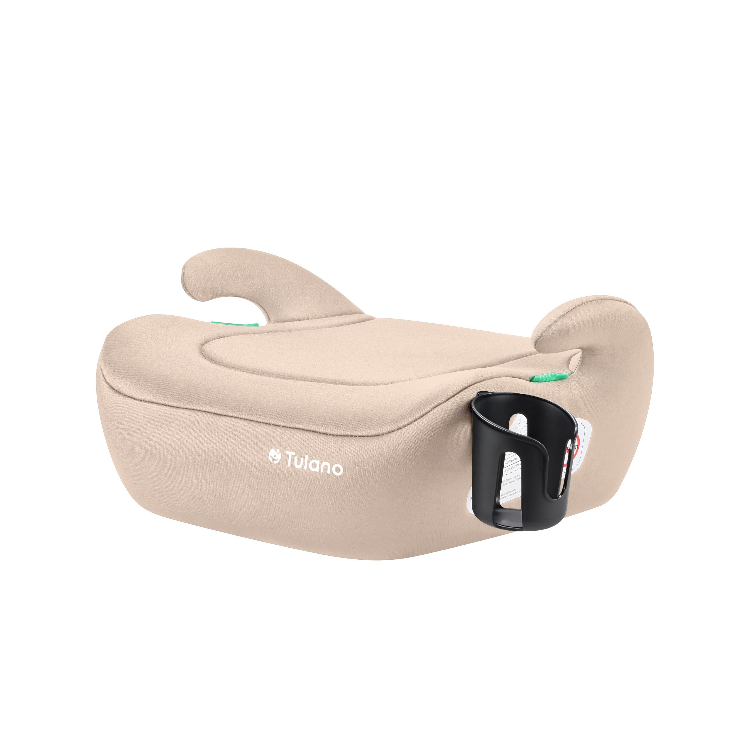 Tulano Cabby 20 Kindersitzerhöhung ab 6 jahre - 125-150 cm Kindersitz | 15-36 kg - Sitzerhöhung auto - Leichtgewichtige - Vorwärtsgerichtet - Getränkehalter - Beige