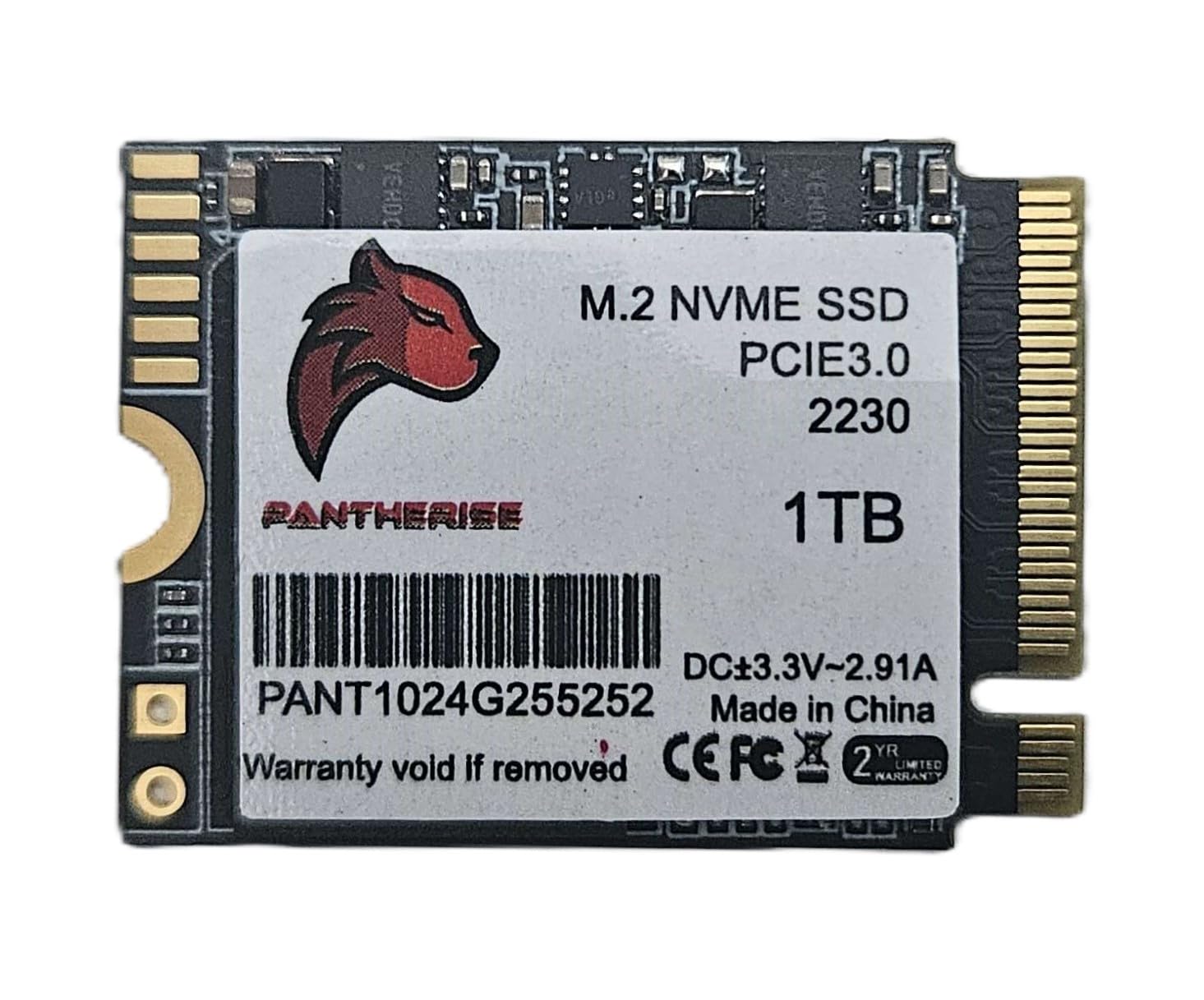 1 TB SSD M.2 2230 NVMe PCIe Gen.3 - Unidad interna, rápida, compacta, para portátiles y consolas (2230)