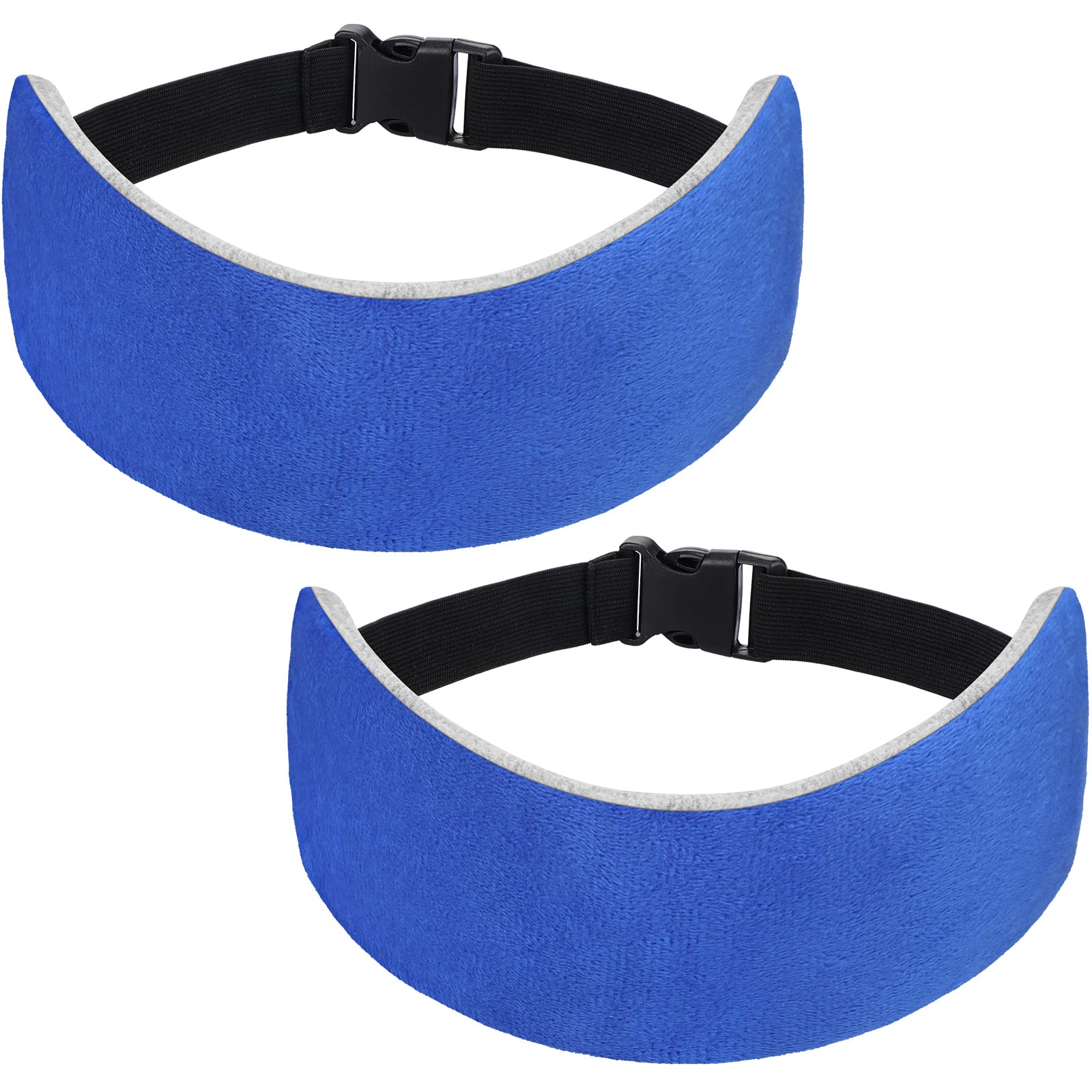 JenPenJenPen 2 Sets Headrest Travel Pillow Neck Pillow for Airplane Travel Functional Airplane Head Straps Neck Brace for Sleeping on Airplane Car (Blue)
