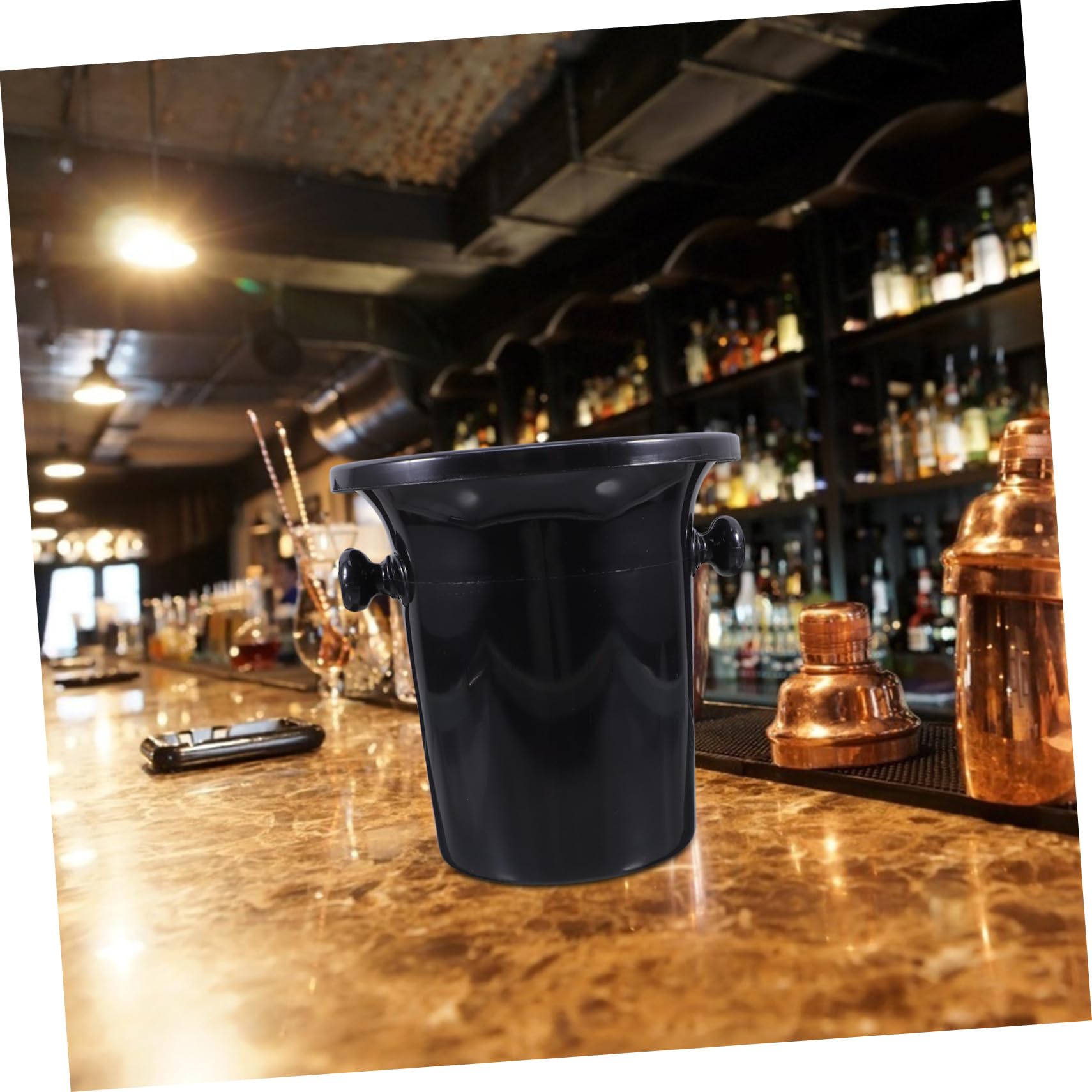 Amosfun Cubo De Hielo con Asas - 4 Piezas De Escupidera De Degustación De Vino Cubo De Volcado De Vino Cubo De Vino Barriles De Vino Frío Cubos De Hielo Tina De Bebidas para Cóctel