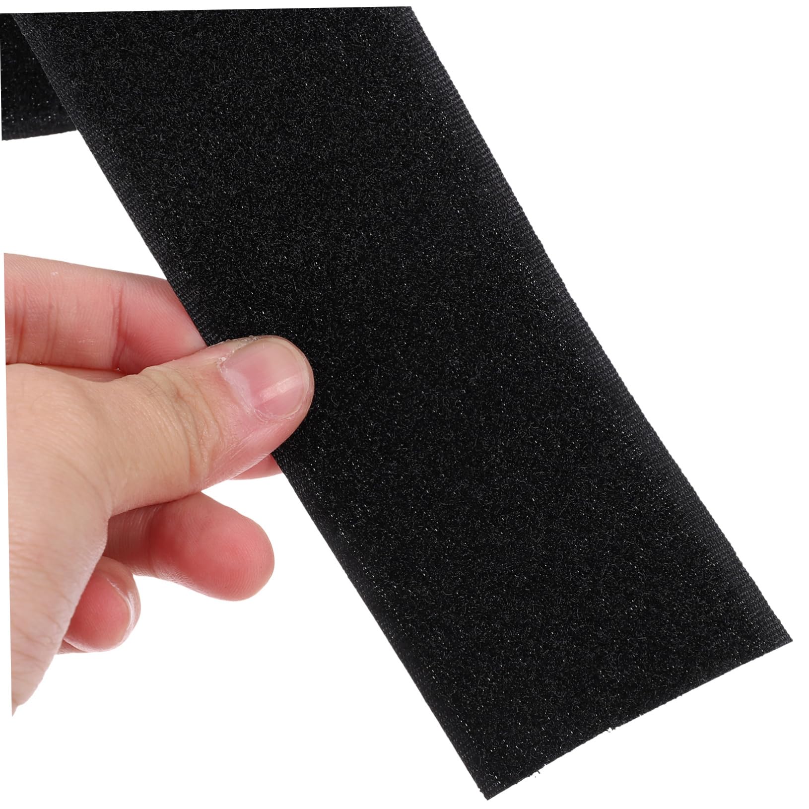Operitacx Cinta de Gancho y Bucle Negra de Nylon para Coser Ropa y Bolsas, 2 Rollos de 25 Metros Tejido Mixto y Costura para Manualidades