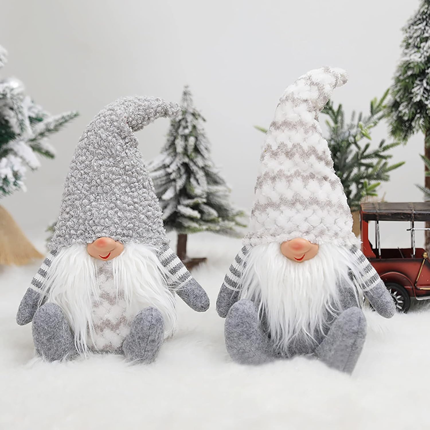 YQYAZL 2 muñecos de gnomo de Navidad, decoración de elfos, muñeca enana de Navidad, muñeca sin rostro, para Navidad, oficina, fiesta, regalo, decoración de mesa