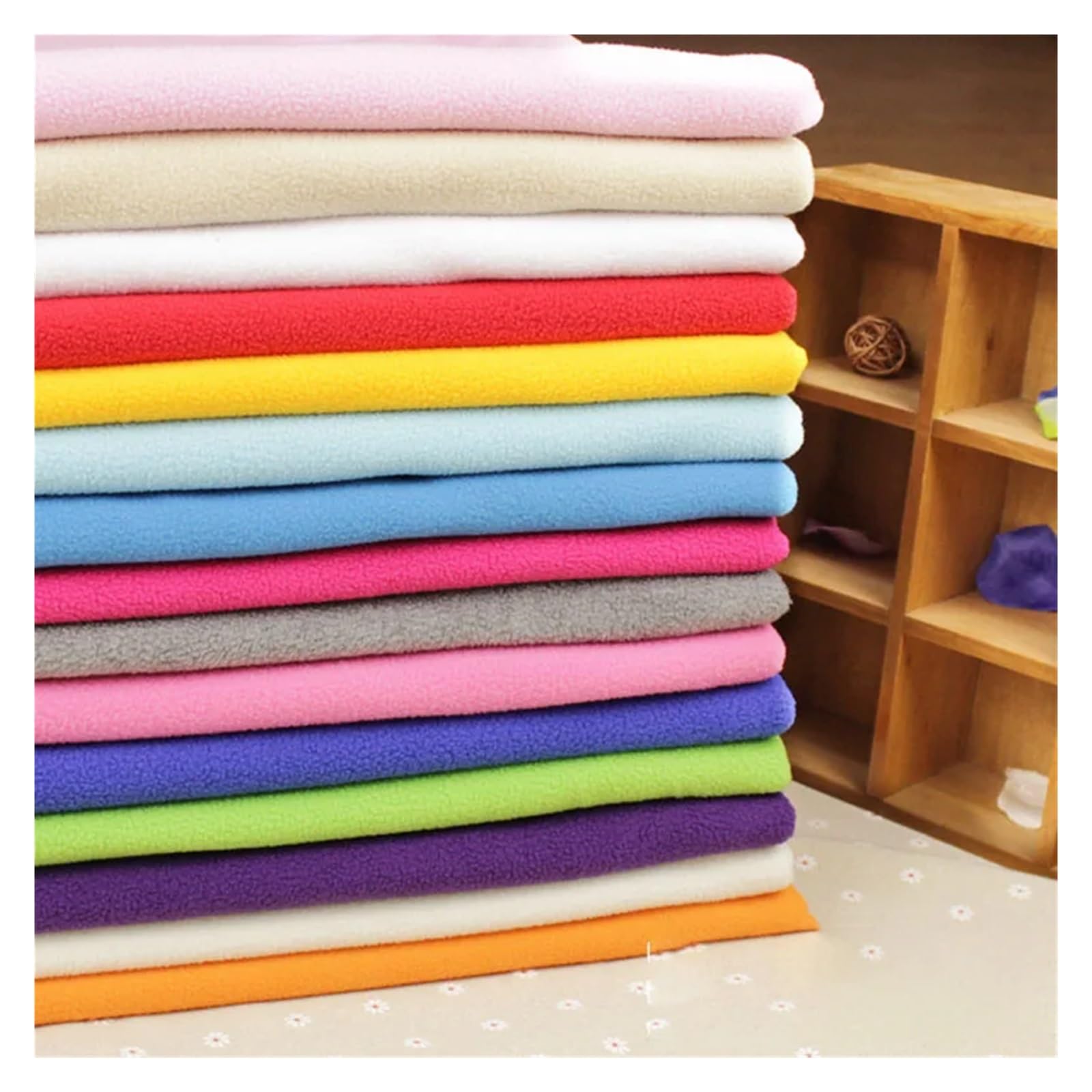 Tejido de forro polar de punto Tela polar gruesa de lana, Material ropa punto una cara, tela cálida for usar(Black,200x160cm)
