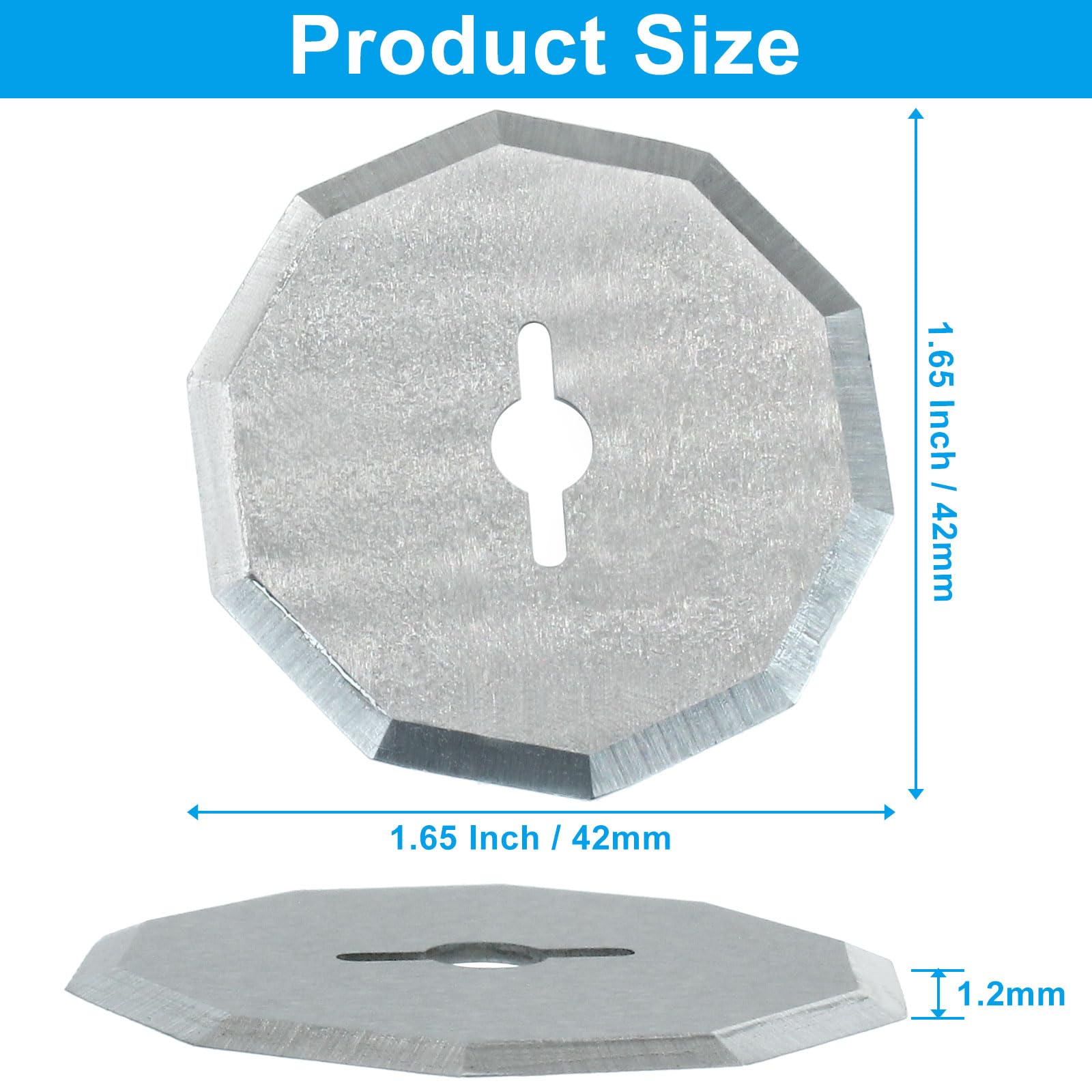 Lot de 4 lames rotatives compatibles avec les ciseaux électriques sans fil WX082L Zipsnip, lames de coupe de 3,8 cm de rechange pour RC2600K, RC2601, RC2602, WX080L, WX081L avec tournevis