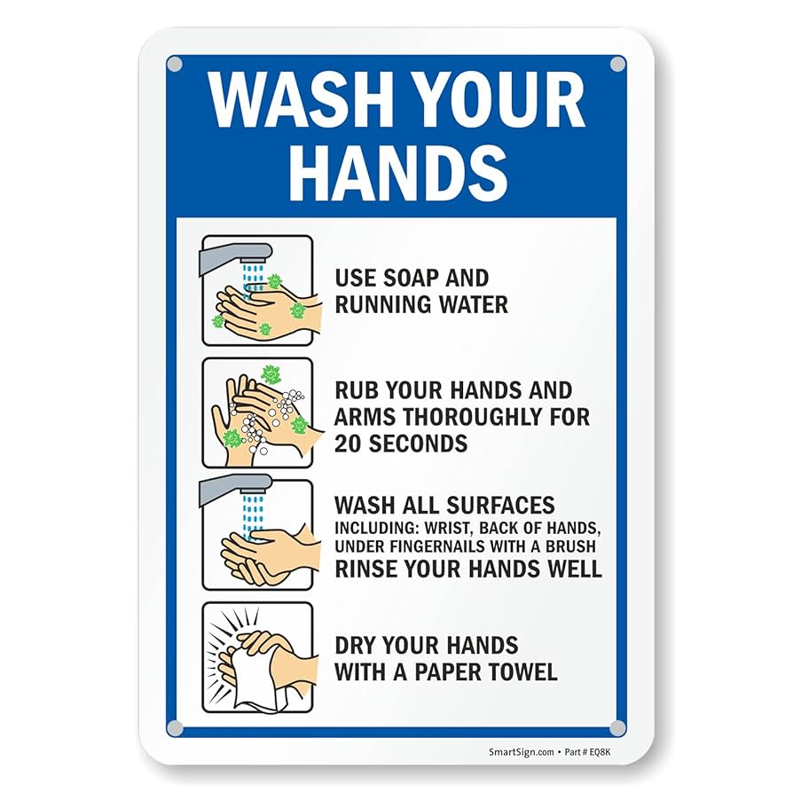 smartsign-10-x-7-inch-wash-your-hands-metal-sign-with-instructions-screen-printed-40-mil-laminated-rustproof-aluminum-multicolor-made-in-usa-amazon-com-industrial-scientific for Free Wash Your Hands Signs Printable SmartSign 10 x 7 inch “Wash Your Hands” Metal Sign with Instructions, Screen Printed, 40 mil Laminated Rustproof Aluminum, Multicolor, Made in USA: Amazon.com: Industrial & Scientific for Free Wash Your Hands Signs Printable