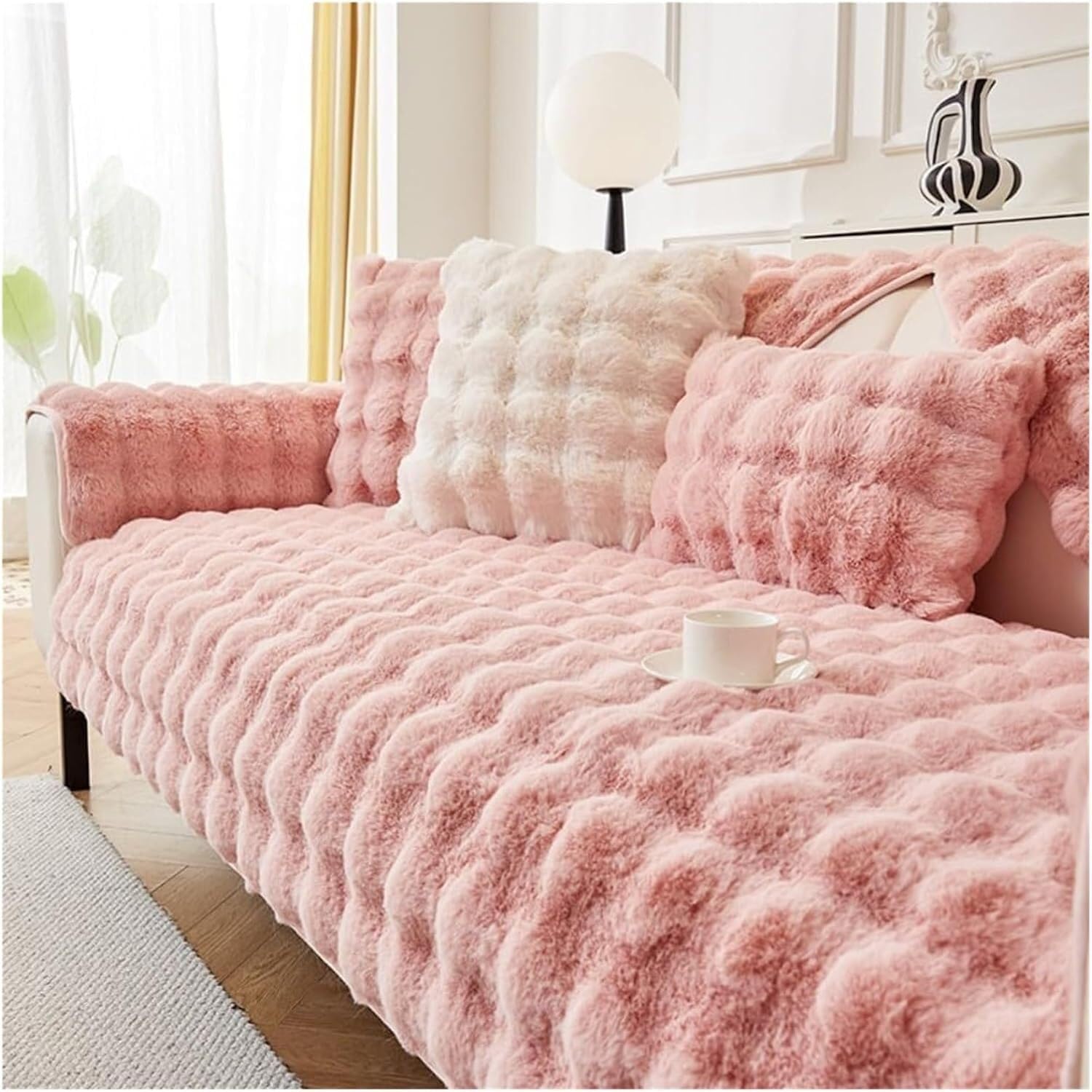 JvFbjLF Soft Plush Thickened Comfortable Sofa Cover Suitable For Living Rooms (Dimensions: 90 × 180 Cm)