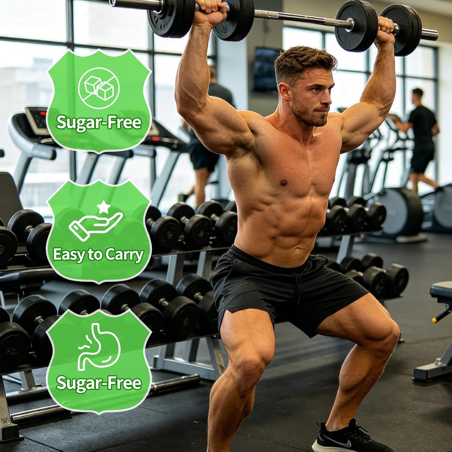 5g Creatine Monohydrate Gummies for Men & Women(Green Apple) — Amazon image 4