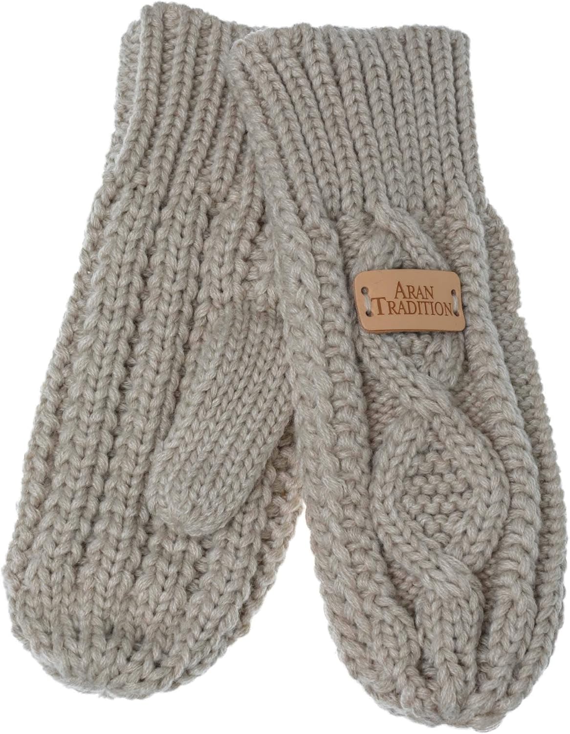 Aran Traditions Donne Uomo Caldo Inverno Maglia Pom Nero Sciarpa