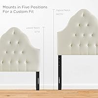 Vista 66 de Modway Sovereign Cabecero doble tapizado con botones, Tela