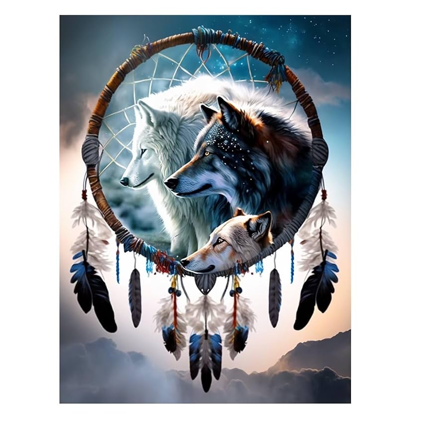 ダイヤモンドアートクラブ Dreaming with Wolves Dreaming with