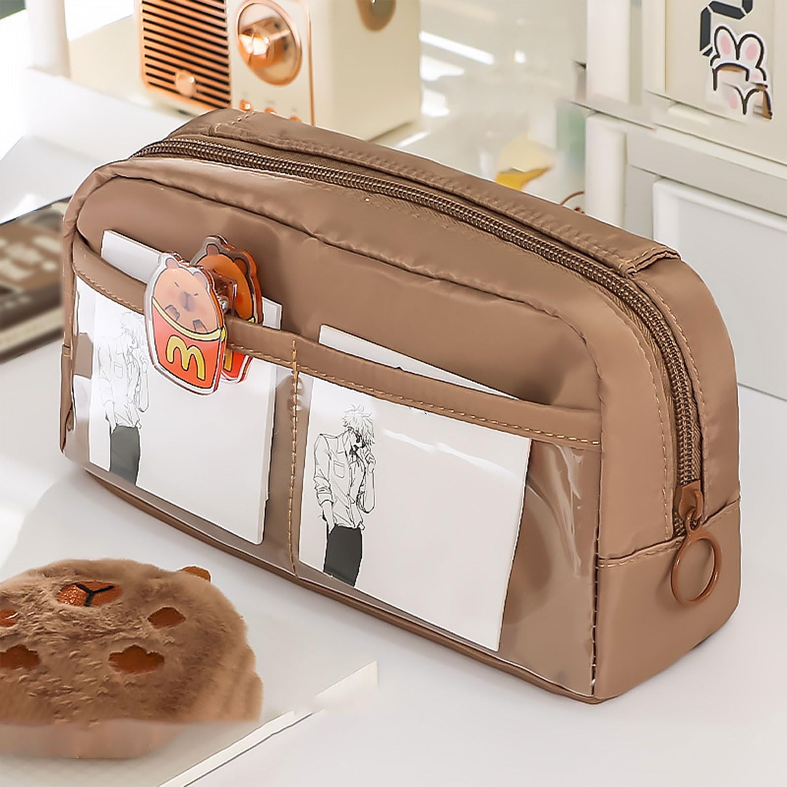 Portamatite con ampi disegni salvaspazio accessorio portatile per forniture scolastiche e arte uso quotidiano