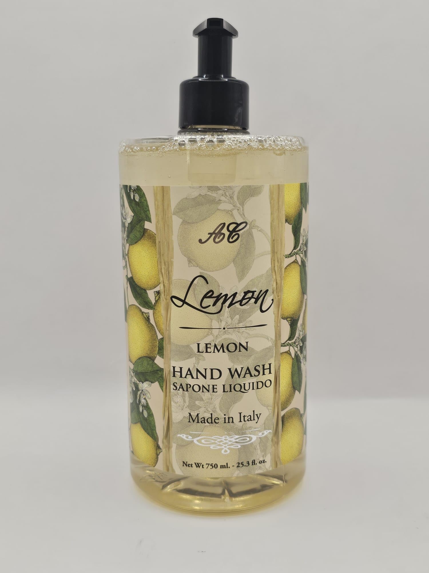 LA FLORENTINALemon Hand Wash Liquid Soap, 25.3 Fl Oz, Made in Italy