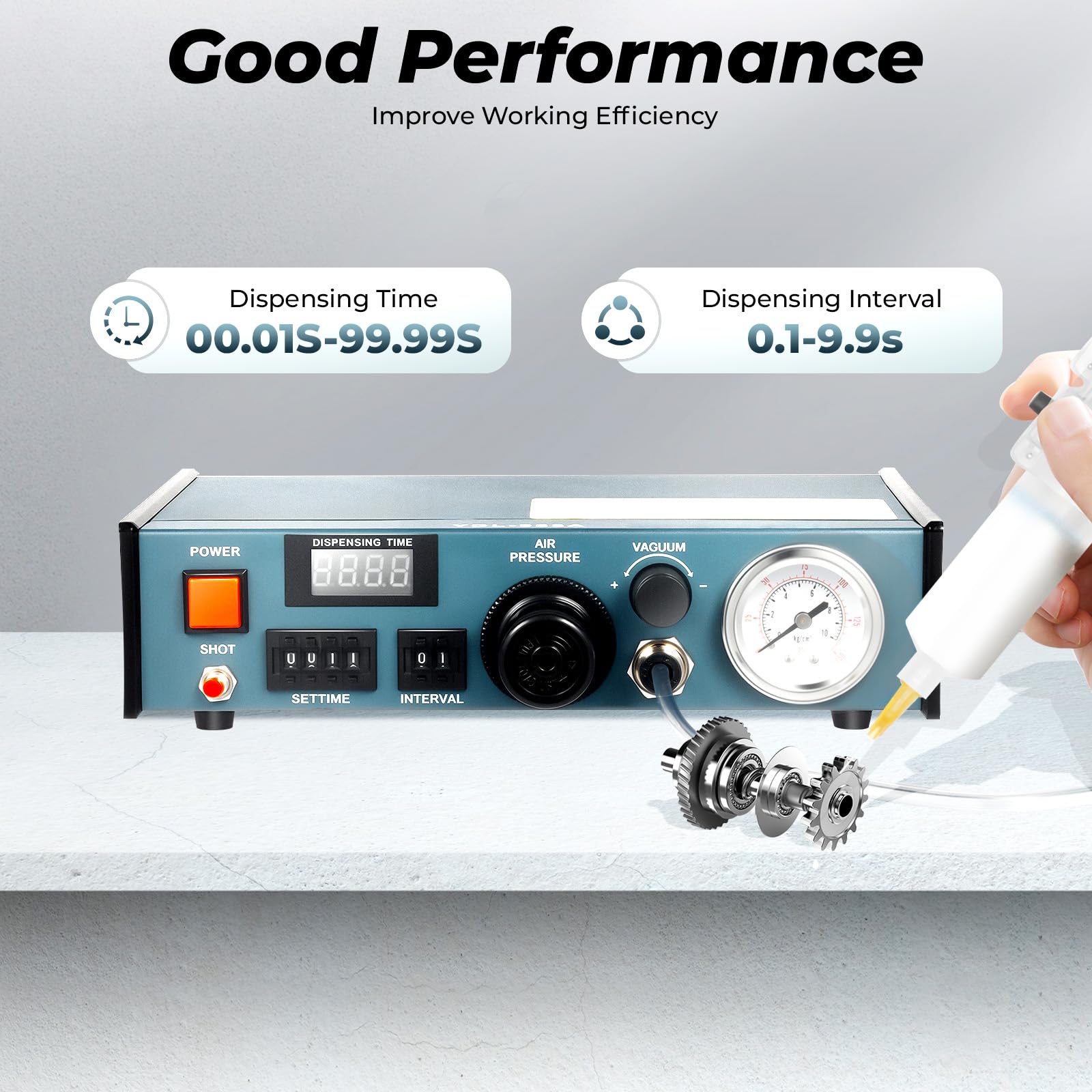 Solder Paste Auto Glue Dispenser Dropper Liquid Dispenser Controller Professional Precise Klestoffspender,Automatic Lotpasten Automatic Zeitfunktion