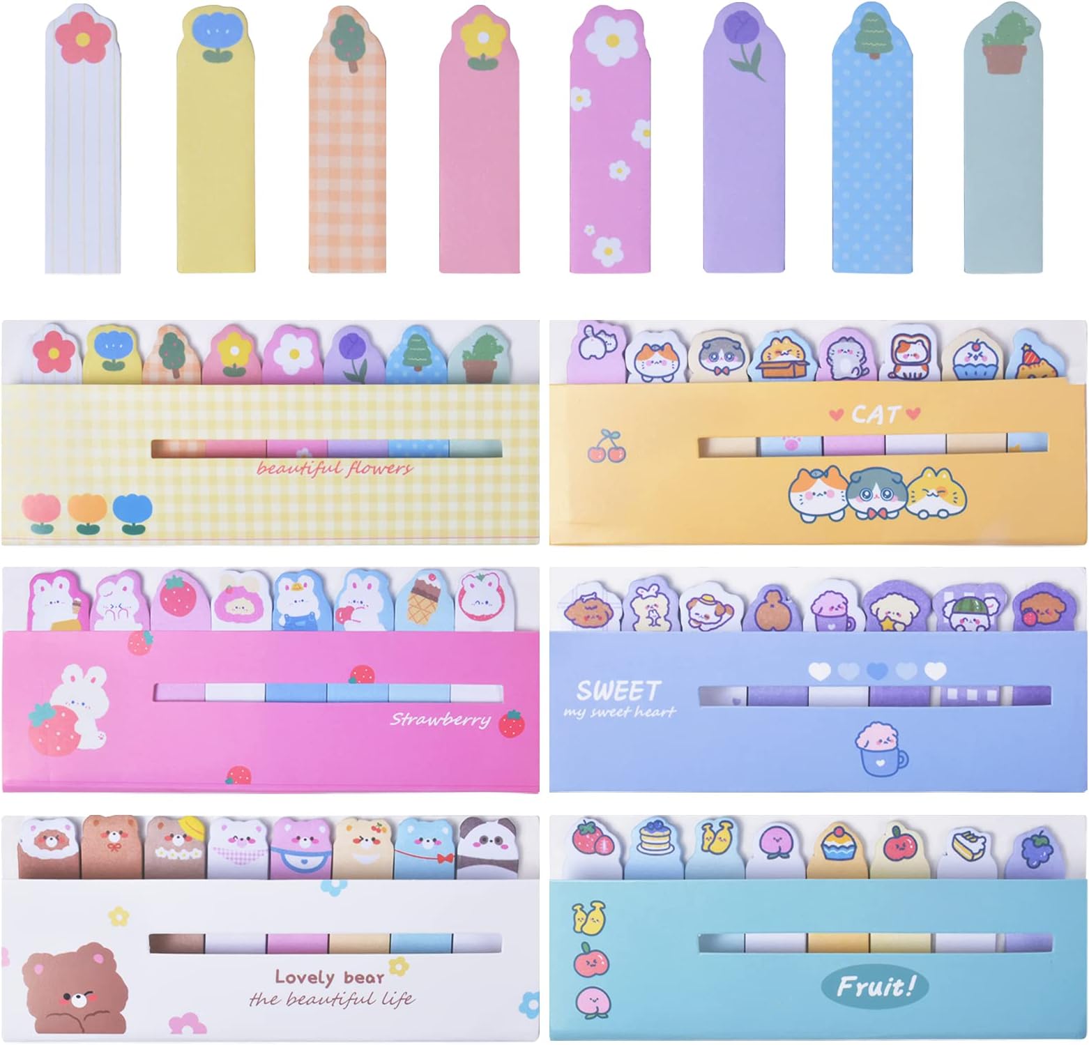 240 Segnapagina Adesivi Scrivibili - Color Pastello, Per Libri, Ufficio E Scuola