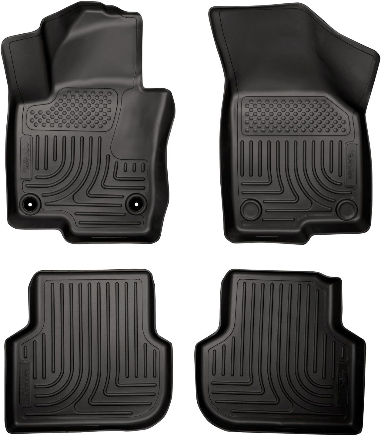 Husky Liners Weatherbeater Floor Mats | Fits 2011-2018 Volkswagen Jetta Sedan | Front & 2nd Row, 4-pc Black - 98831