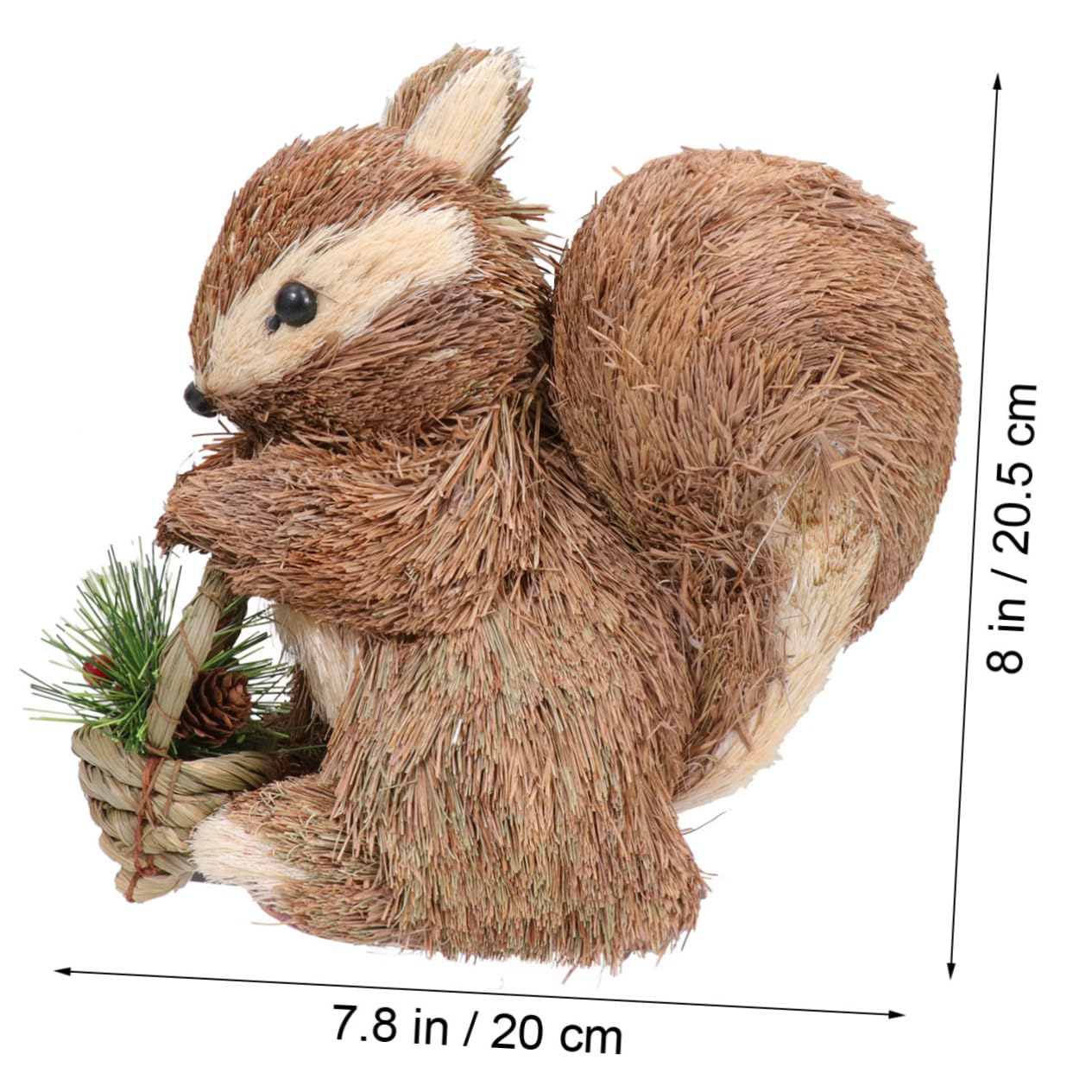 BESPORTBLE 2pièces Écureuil Décoratif pour Noël Ornamental Squirrel Figurine pour Décor De Maison Et De Fête