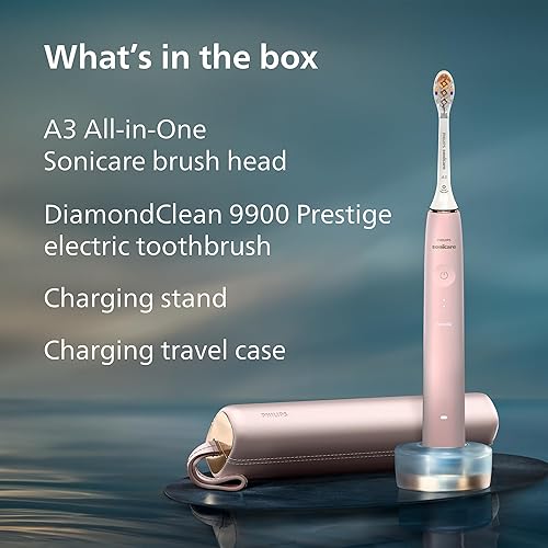 Miniatura 9 de Philips Sonicare DiamondClean 9900 Prestige Electric Toothbrush - with SenseIQ Technology and Advanced AI App, 5 Brushing Modes, 3 Intensity Levels