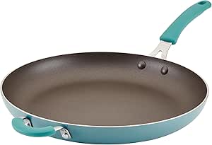 Ensemble Poêles à Frire Rachael Ray Cook + Create - 24 Cm Et 29 Cm - Antiadhésif Bleu Agave