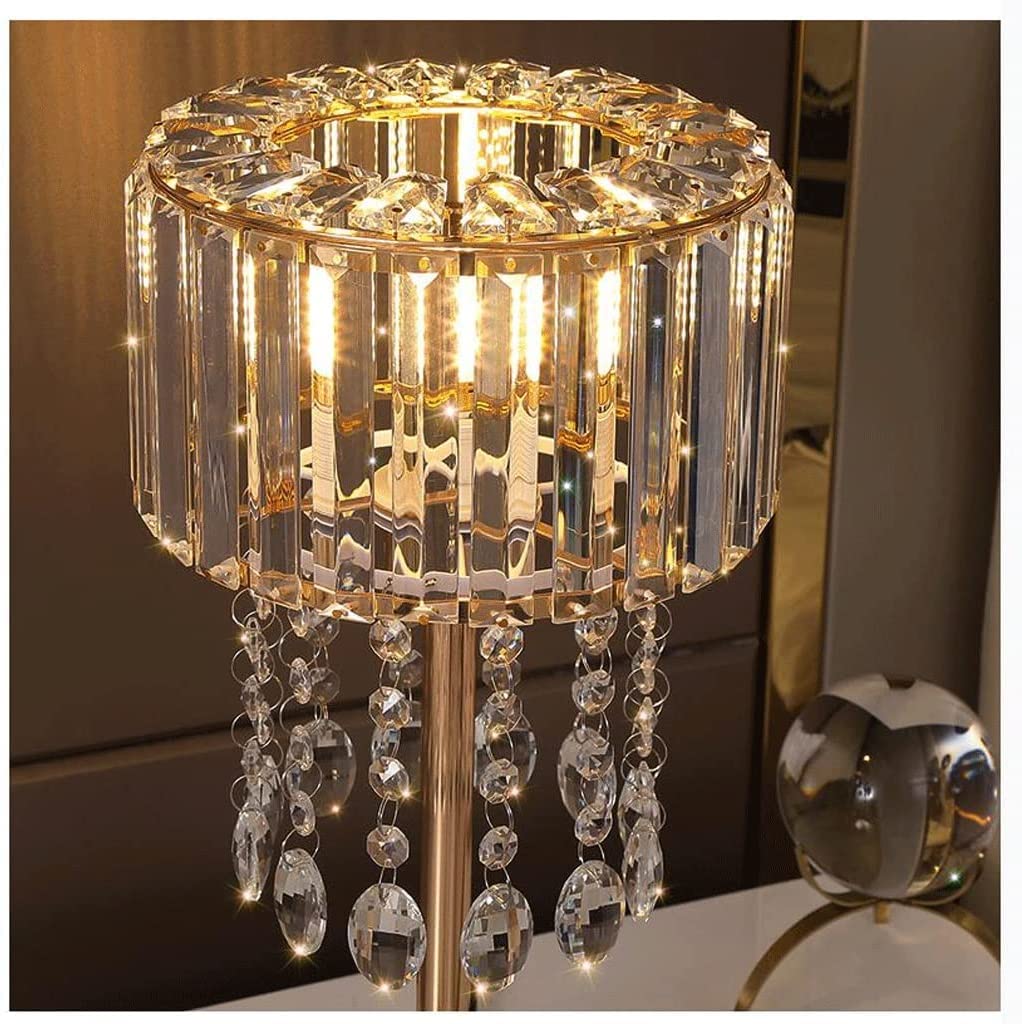 desk lamp Lampa stołowa Lampka nocna Lampka nocna Sterowanie dotykowe Kryształowa lampa stołowa Lampka nocna Dekoracyjna lampa nocna z eleganckim abażurem Do salonu Lampy stołowe do sypialni Lampa