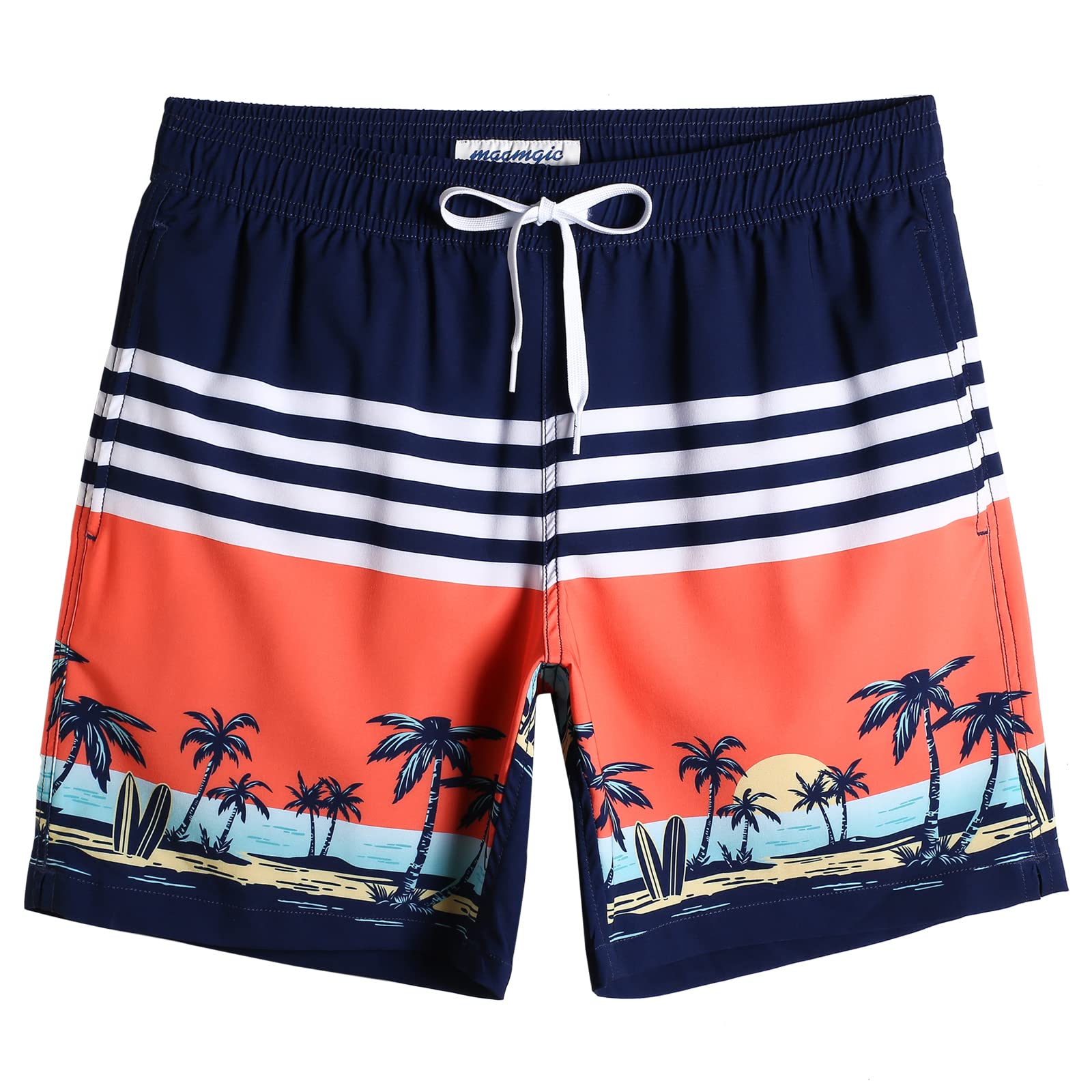 MaaMgic 7" Bañador Elastico Hombre de Natación Estiramiento de 4 vías Secado Rápido Interior de Malla Traje de Baño Deportivos 4-Way Stretch — view 16