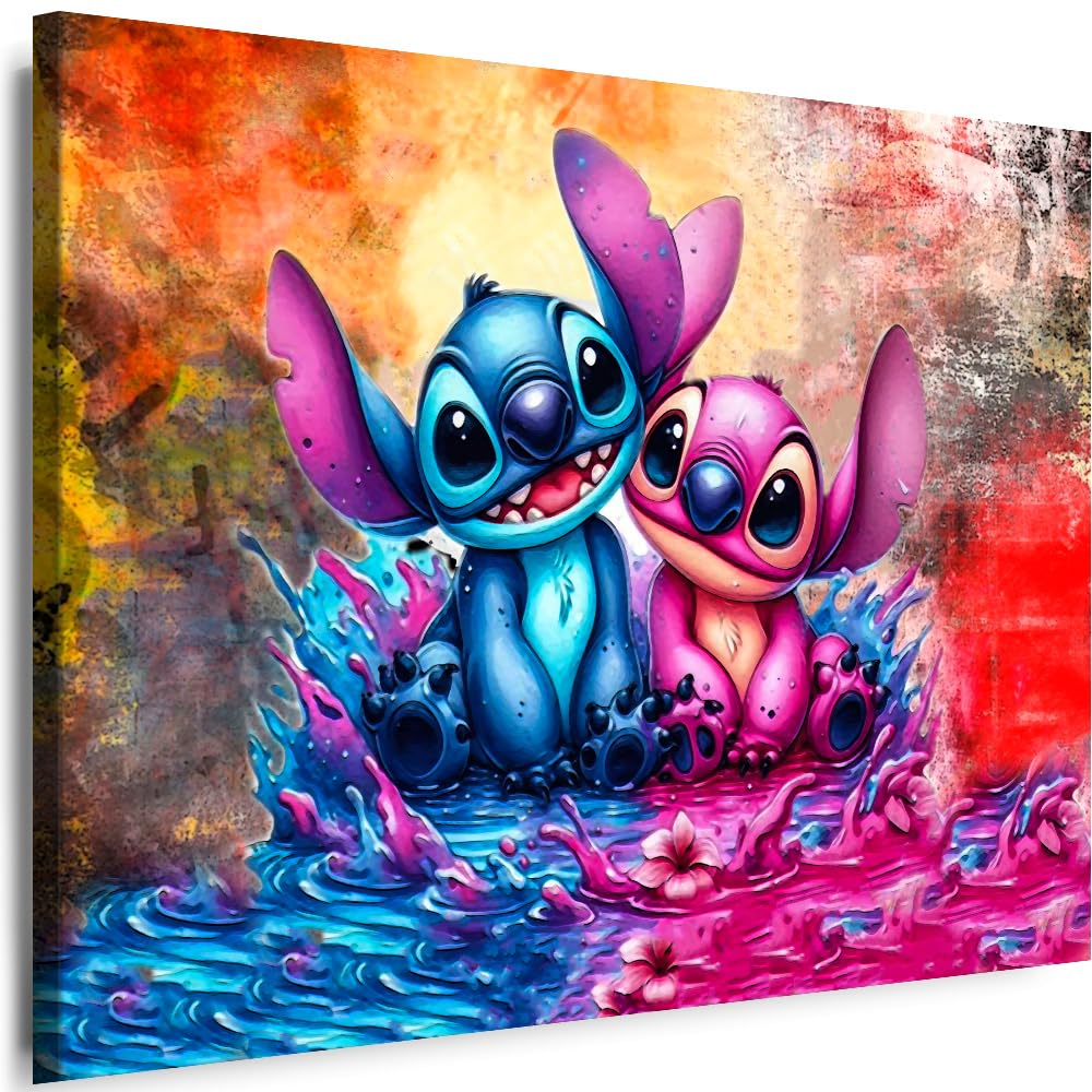 Myartstyle Leinwandbilder Cartoons Kinder Film Tiere für Kinderzimmer Kunstdruck (115x75 cm)