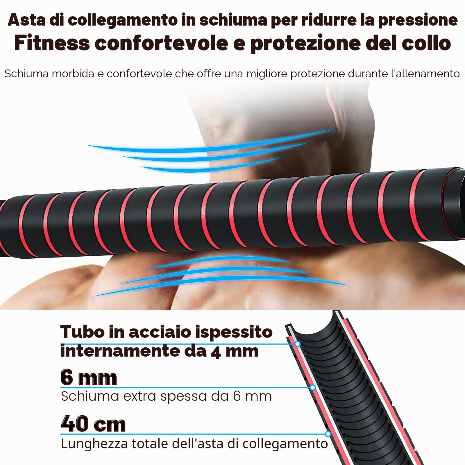 Set di manubri da 20 kg, bilancieri regolabili con connettore, set da palestra per uomini e donne