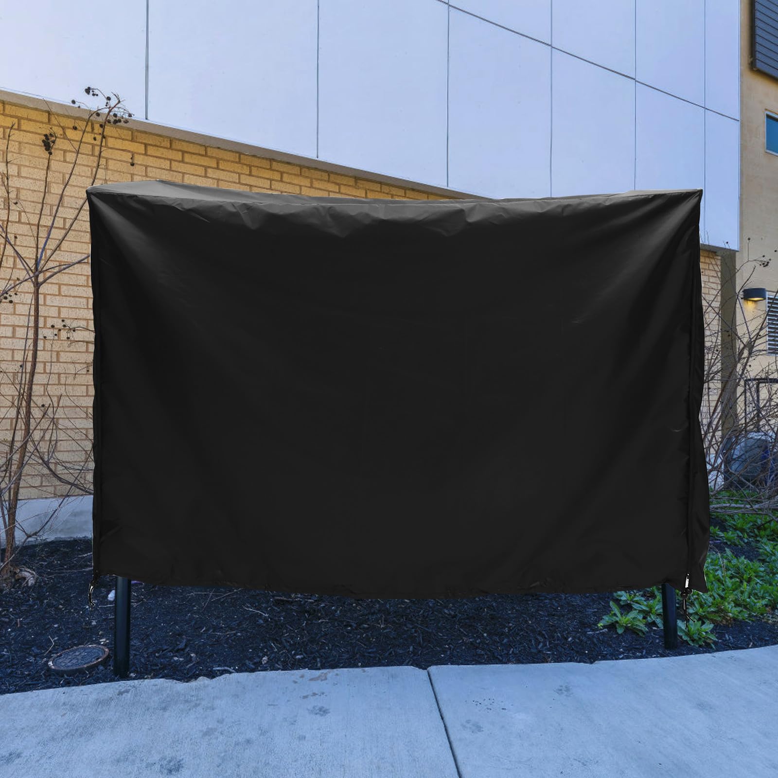 PACKOVE Housse de Chaise Extérieure en Tissu Oxford Imperméable et Résistante aux Uv, Protection Anti-poussière pour Balancelle de Jardin Design Simple et Élégant