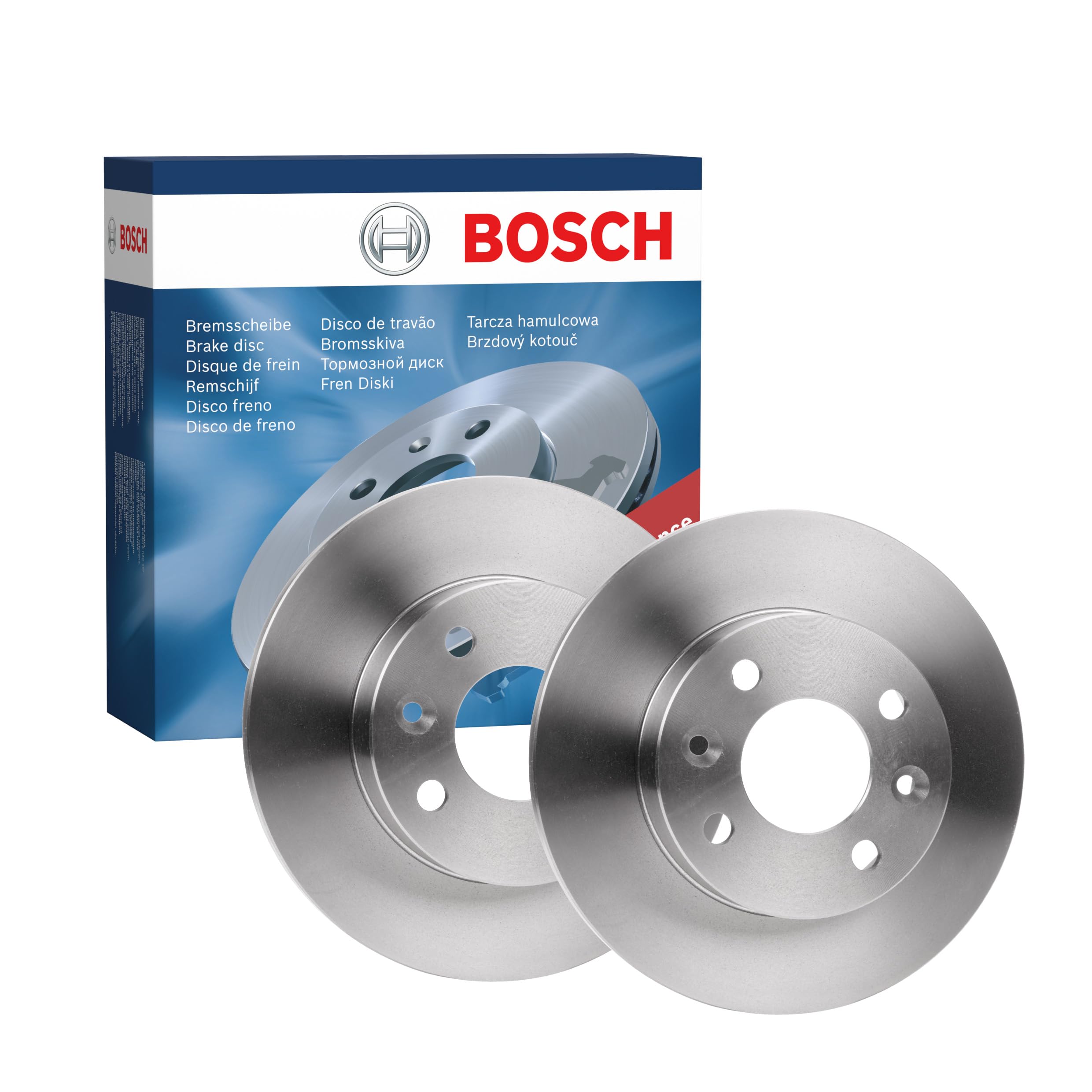 BOSCH Set Dischi Freno BD993 - Dischi Freno Ventilati di Ghisa di 238mm - Asse Anteriore - Conformi al regolamento ECE-R90 - Ottimizzati per Ridurre Rumore, Calore e Corrosione - 2 Dischi