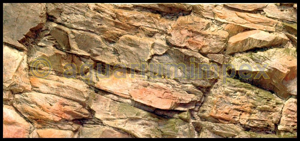 3D Aquarienrückwand 80x40 Rock