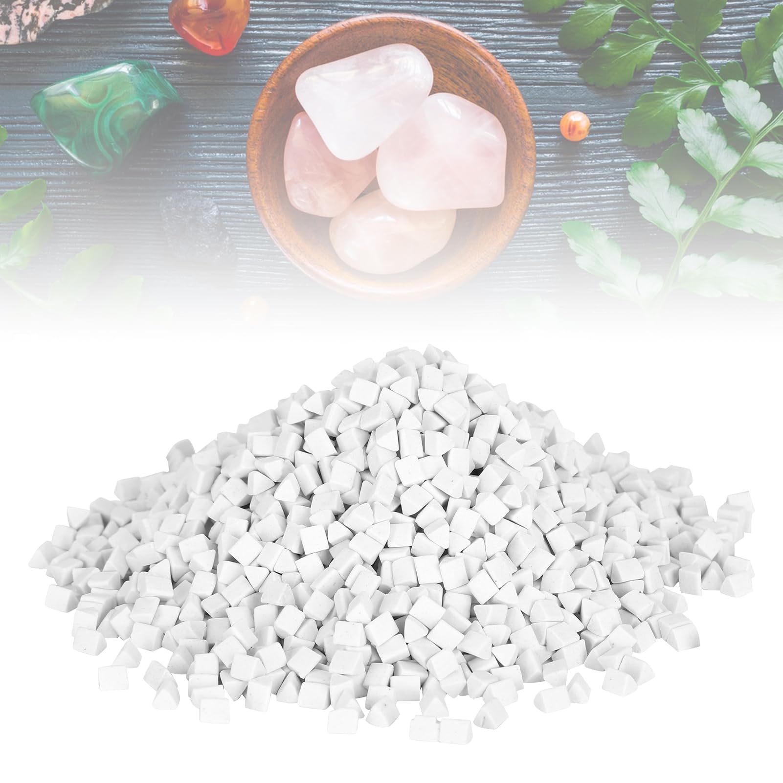 500g Ceramic Abrasive Jewelry Polishing, Triangular Shape with High-Gloss, Detailed Polishing