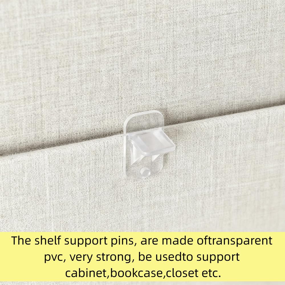 Shelf Clips - 20 Pack Plastic Shelf Pegs -5