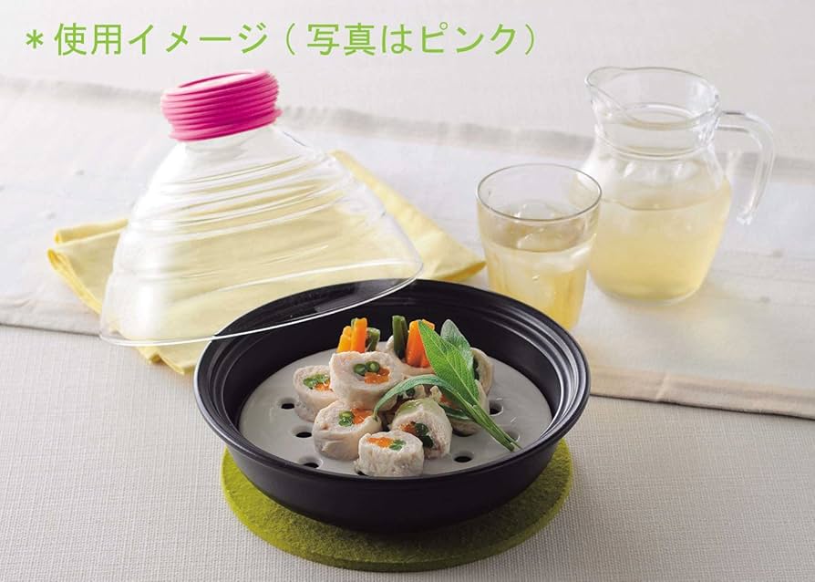 美濃焼タジン鍋 Amazon|美濃焼 ガラススチーム鍋 グローブ(ライム) レシピ付