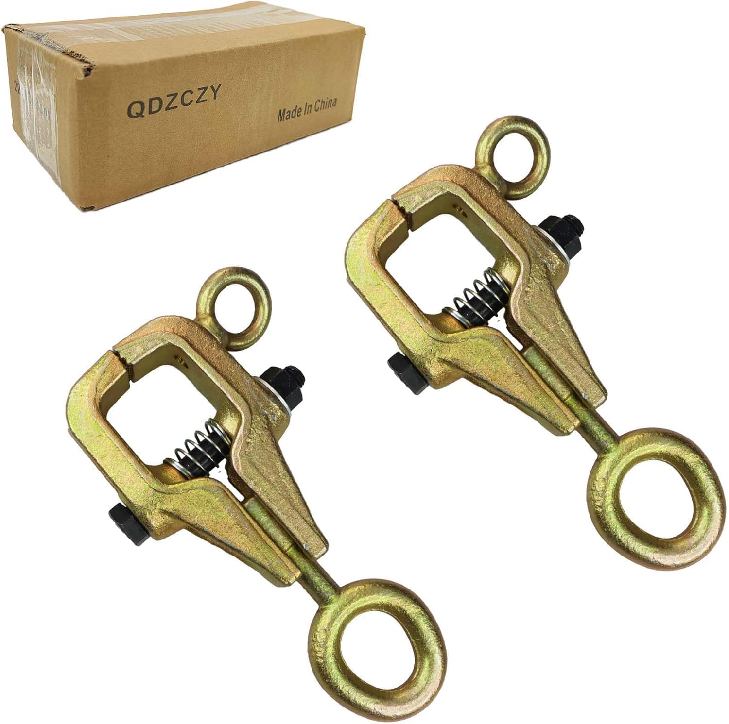 2-Pack Auto Body Repair Clamp Self-Tightening Tool 5 Ton 2-Way Pull Clamp with Top and Straight Pull Force for Automotive Body Frame Repair Tool Kit