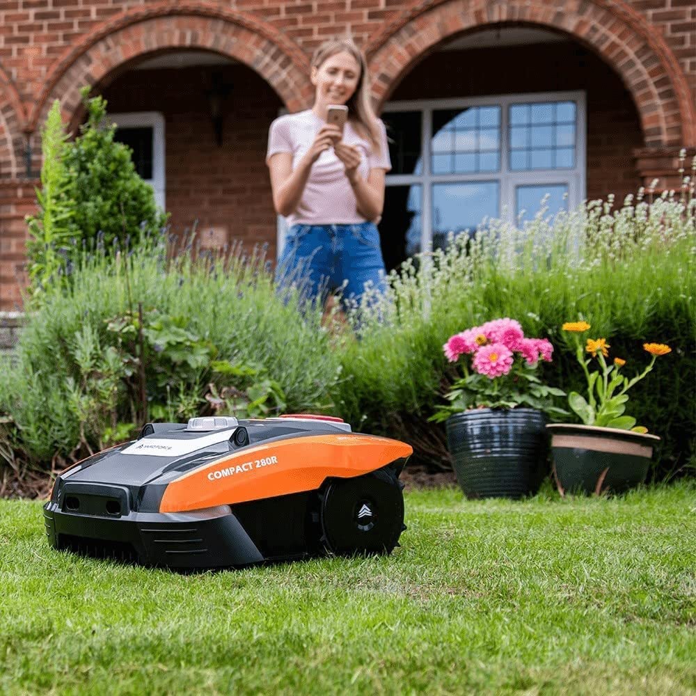 YARD FORCE Robot Tondeuse Compact 400RiS jusqu'à 400 m² - Tondeuse à Gazon autopropulsée avec contrôle Wi-FI et Applicat — vue 2