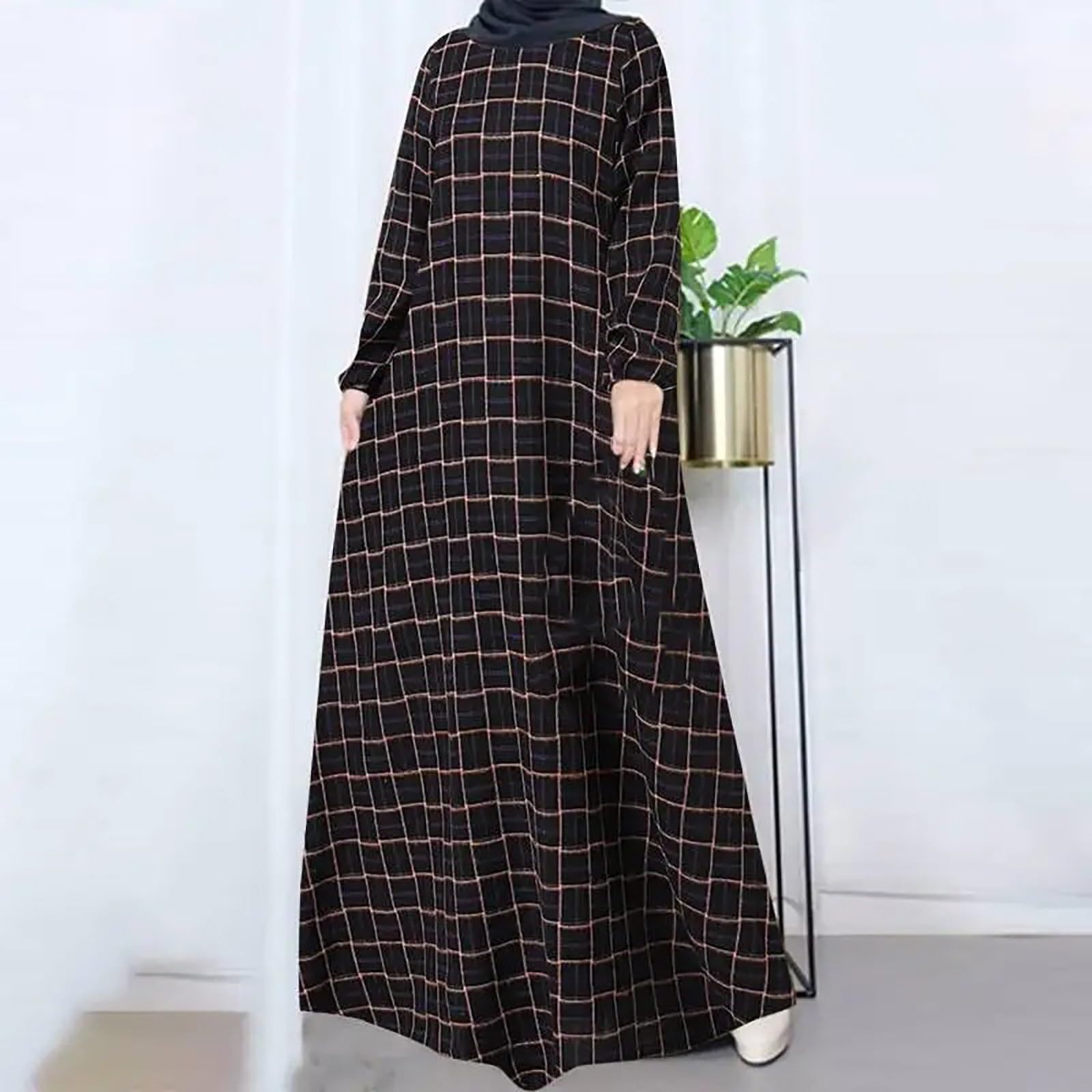 CLMJHG Abaya-Kleid für Frauen, Hochzeit, islamische Kleider, Islam-Kaftan, Hijab, Tasbih, muslimisches Set, islamische Kleidung, Abaya, Jilbab, Dubai-Kaftan für Eid Ramadan