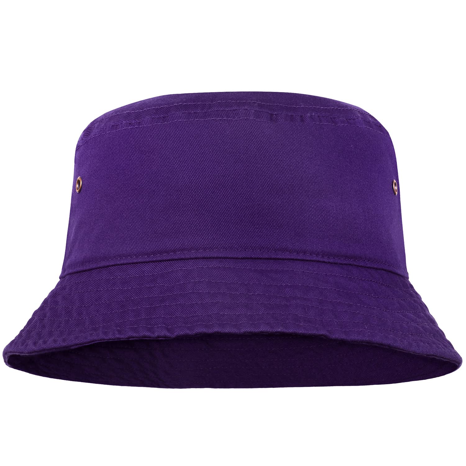 Falari Men Women Unisex Cotton Bucket Hat 100% Cotton Packable for Travel Fishing Hunting Summer Camp