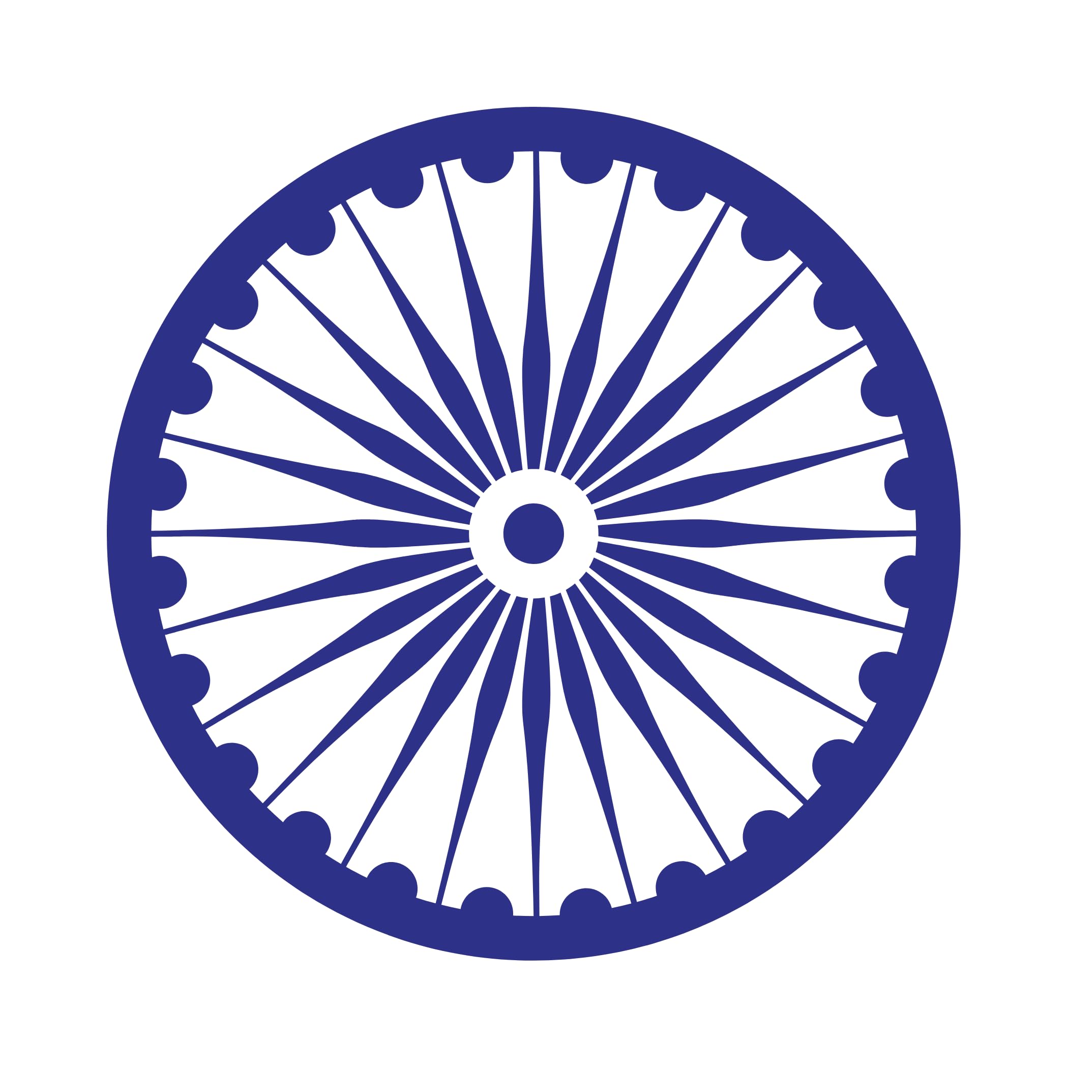 Ashoka Chakra Vinyl Sticker– Self-Adhesive Waterproof Decal for Car, Bike, Laptop, Notebook, Wall – Indian Flag Symbol Ashok Chakra Decal for Republic Day, Independence Day (Blue, 3.8 X 3.8 Inch)