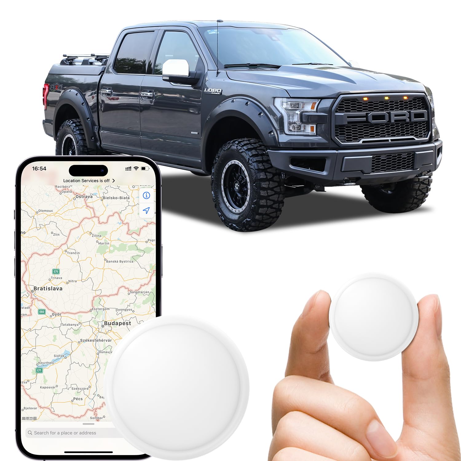 GPS Tracker Device for Car and Vehicles: Mini Hidden Magnetic no Subscription Trackers for Tracking Kids Elderly Vehicle pet - Real Time Location