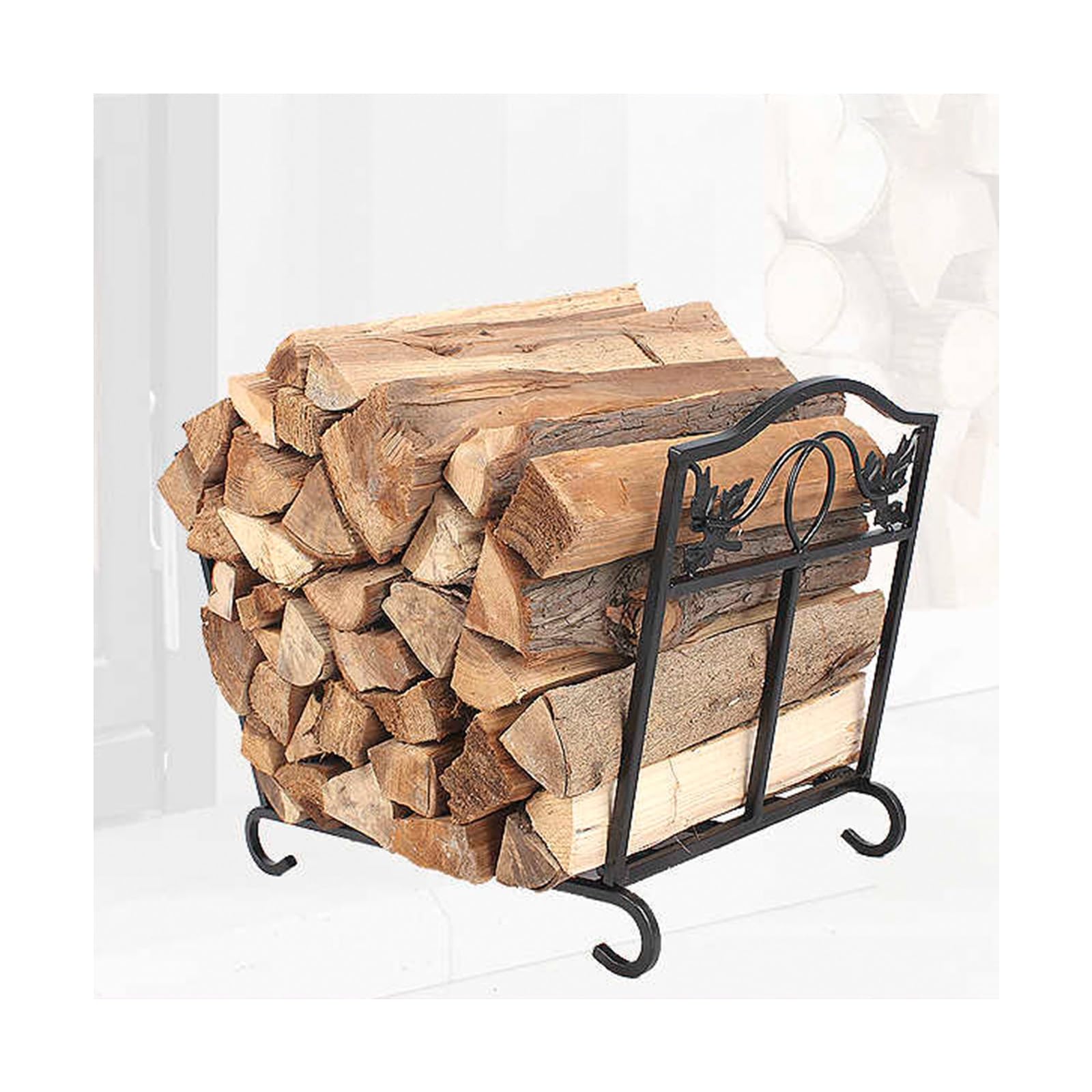Étagère à bûches pliable pour en finir avec le bois encombrant au salon