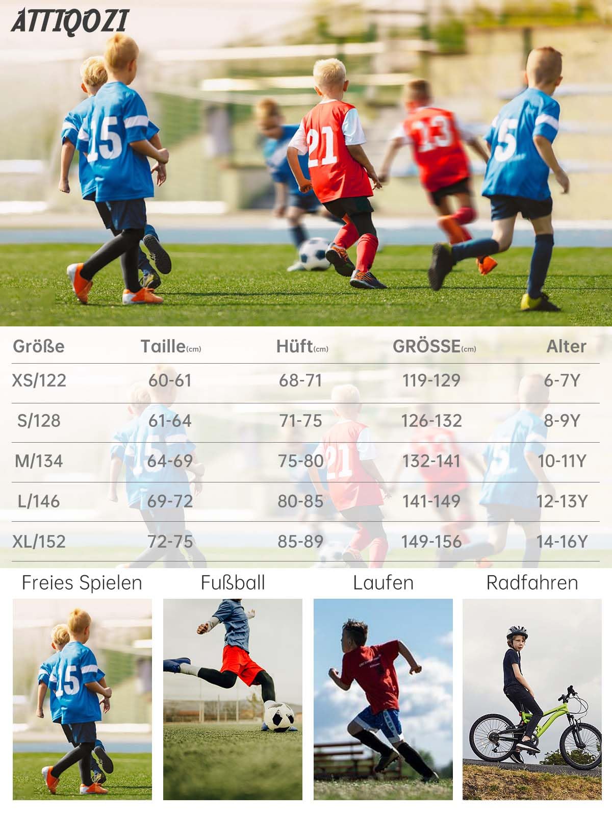 4 Pack Kompressions Leggings Jungen Lange Unterhosen Kinder Laufhose Sport Leggings Jungen Sportunterwäsche für Fußball, Basketball,Laufen und Fitness