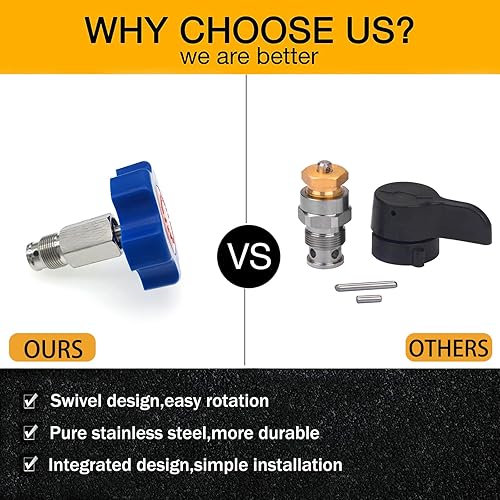 Miniatura 2 de Repuesto para válvula de pulverización Graco 390 395 490 495 595 original, diseño giratorio, instalación más fácil, mejor control, más duradero,