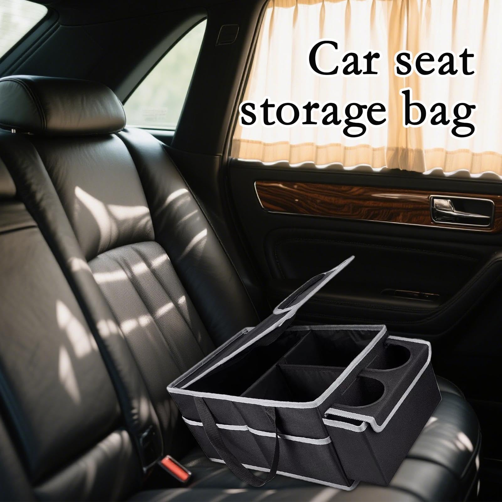 Organizer Da Sedile Passeggero Auto Molteplici Scomparti, Portabicchiere | Organizer Per Bagagliaio Auto Design Pieghevole Per Bagagliaio, Camion, Campeggio, Viaggio, Carico, Attrezzi, Interni